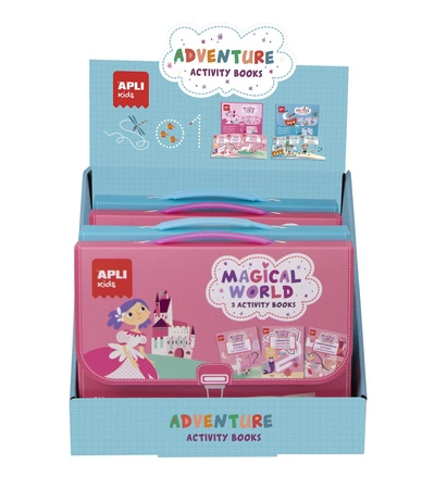 Teczka małego artysty z 3 książeczkami Apli Kids - Magiczny Świat