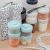 Beaba Zestaw słoiczków Clip 12 szt. (2x90ml, 4x150ml, 6x250ml) + 2 łyżeczki Storm