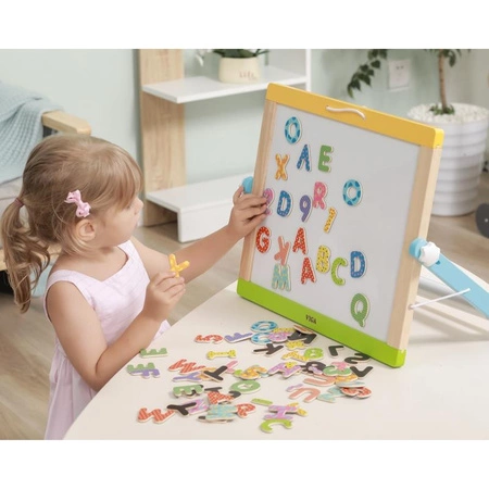 Viga Drewniany Zestaw Magnetyczny Literki i cyferki