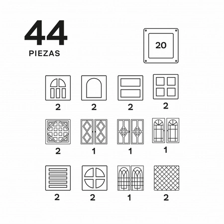 Imanix klocki magnetyczne COOL WINDOWS 20el.350221