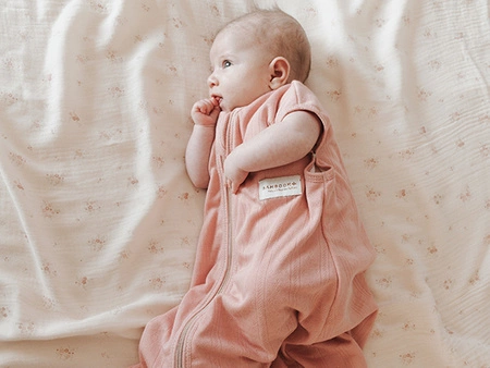 Letni śpiworek bambusowy TOG 1.1 Pink 6-36m BAMBOOM