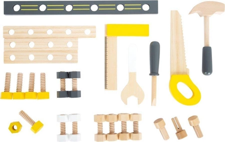 Drewniany warsztat mały majsterkowicz Silver 11805- Small Foot, narzędzia dla dzieci