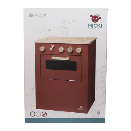 Kuchnia drewniana Micki Premium czerwona