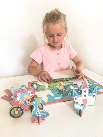 Scratch, Puzzle 2w1 -- 2D i 3D scenografia Księżniczka