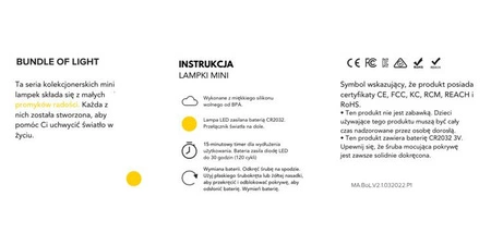 MrMaria Smiley Lamp White/Black MINI