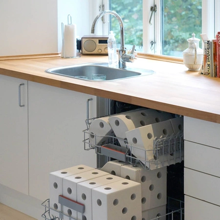 MODU Curiosity kit 4in1 - Kreatywne klocki rozwijające motorykę dużą, żółty