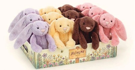 JellyCat Bashful komplet 24szt króliczków 18cm