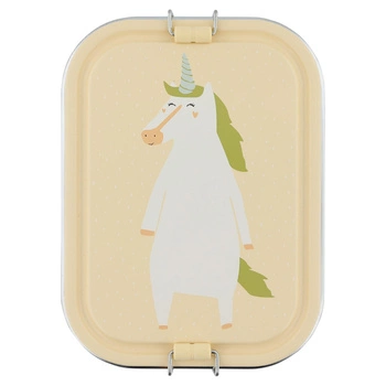 Duży stalowy lunch box - Jednorożec Trixie Baby