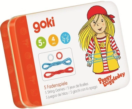 Zabawa w sznurek Wielka piątka 58778 -Goki Peggy Diggledey, zręcznościowe gry dla dzieci