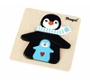 Puzzle drewniane Pingwin z dziećmi