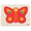 Układanka drewniana, Barwne Motylki, 57486-Goki, puzzle warstwowe