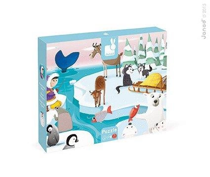 Puzzle sensoryczne 20 elementów Lodowa kraina, Janod
