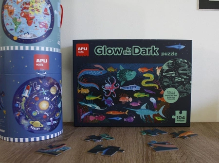 Puzzle świecące w ciemności Apli Kids - Ocean 5+
