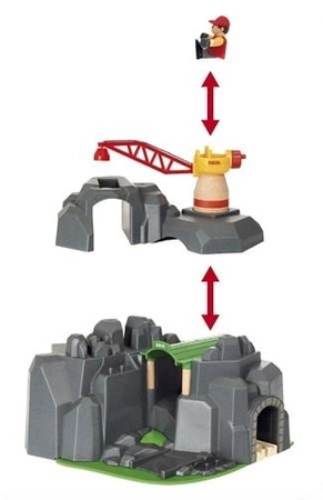 BRIO World Tunel Górski z Dźwigiem