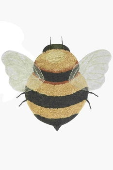 Dywna bawełniany Bee do prania w pralce, Planet Bee, Lorena Canals