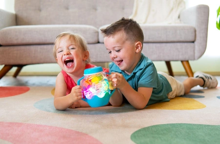 Glo Pals, Słoik sensoryczny do napełnienia wodą, kolor niebieski