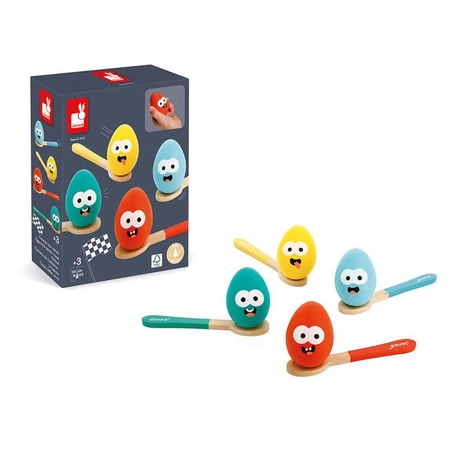 Gra Wyścig z jajkiem i łyżką 3+, Janod