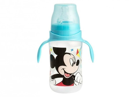 Butelka antykolkowa z uchwytami myszka Mickey 300 ml 6m+ LULABI