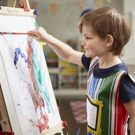 Drewniana tablica edukacyjna i sztaluga z regulacją Deluxe Melissa & Doug 11282 drewniane tablice edukacyjne