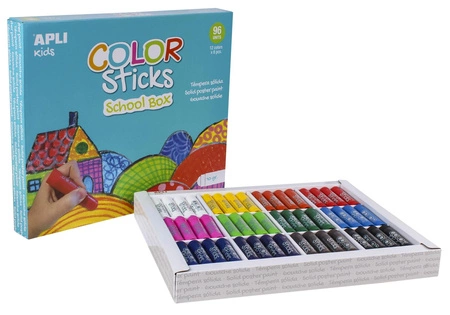 Farby w kredce Apli Kids - 96 szt.