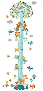 Naklejka miarka wzrostu  PRZYJACIELE Z LASU DD4039