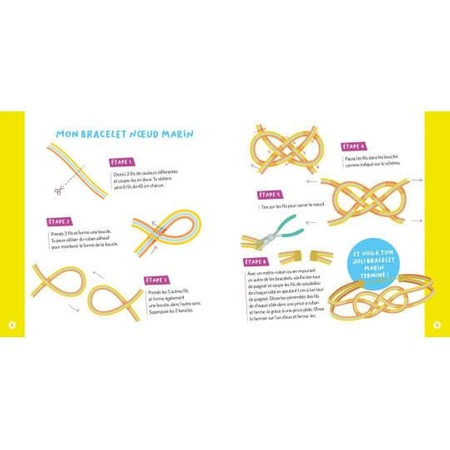 Auzou Zestaw artystyczny Neonowe Scoubidous 26067