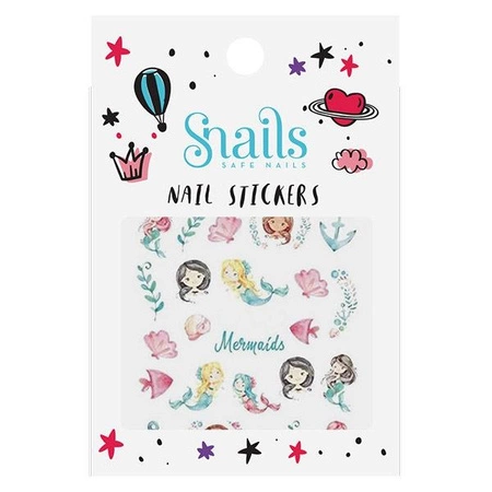 Naklejki na paznokcie dla dzieci Snails - Mermaids