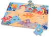 Drewniane puzzle z uchwytami DINO Joueco
