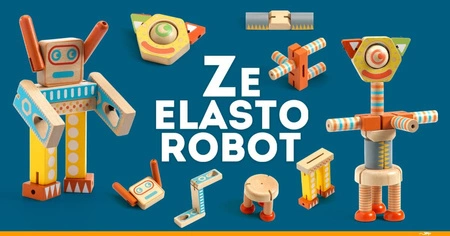 Drewniany robot ZE ELASTOROBOT DJ06435