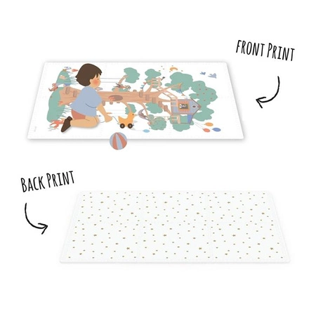 Play&Go Dwustronna Mata Piankowa EEVAA 3w1 Treehouse