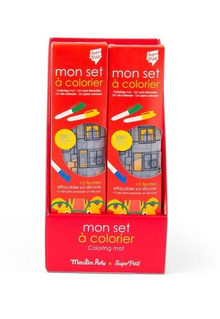 Display 10 silikonowych mat do kolorowania 102647