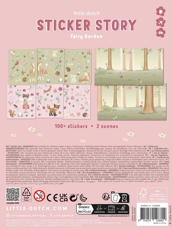 Little Dutch Książeczka z naklejkami Fairy Garden