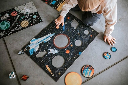 Mudpuppy Puzzle Układ Słoneczny z elementami w kształcie planet 5+