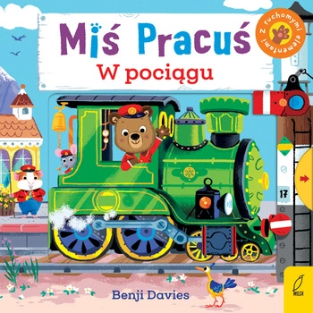 Miś Pracuś w pociągu