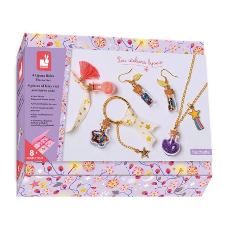 Zestaw kreatywny do tworzenia biżuterii Eliksiry wróżek 8+, Janod KOLEKCJA 2022