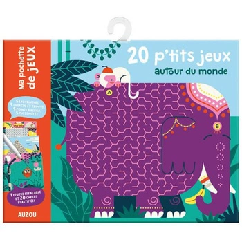 Auzou 20 gier i łamigłówek Dookoła świata 81705