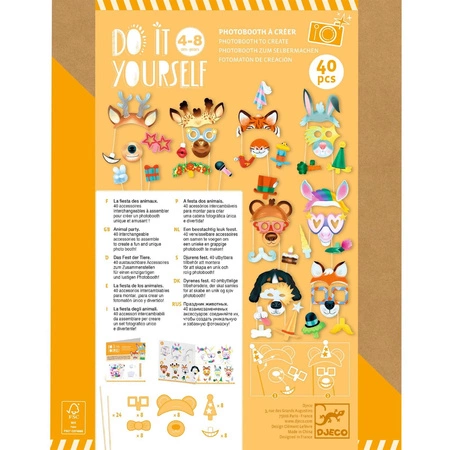 Zrób to sam -akces. do fotobudki ZWIERZĘTA DJ07915