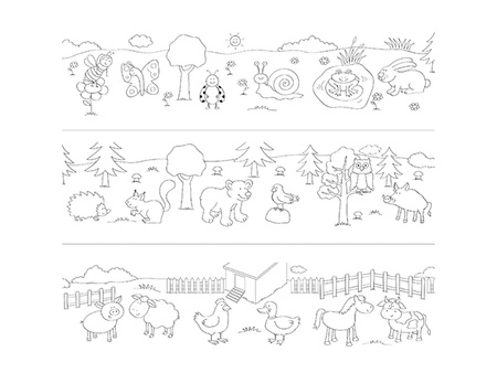 Kolorowanka w rolce Zwierzęta COLORESCA