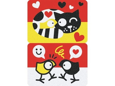 Zestaw do kolorowania piaskiem Tweet&Love 3l+ SABBIARELLI