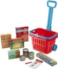 Zakupowy kosz z wyciąganym uchwytem na kółkach i akcesoriami 14073-Melissa & Doug, zabawa w sklep