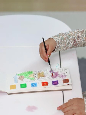 mierEdu Kieszonkowa kolorowanka akwarelowa z pędzelkiem - Podróż dookoła świata ME243