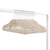 3 Sprouts Wieszaki Welurowe dla Dzieci Double Dot/Beige 15 szt.
