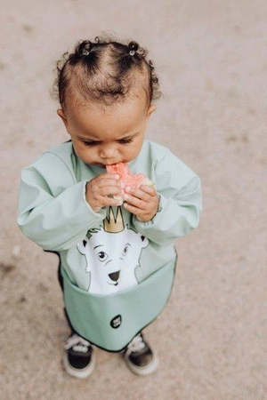 Baby Livia Śliniak z rękawkami Mint Miś 303-10