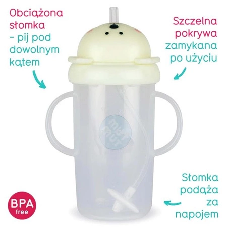 Tum Tum Bidon ze Słomką dla Dzieci Miś Polarny Pete 300 ml