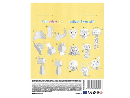 Kolorowanka 3D Cube head Lama 3l+ MONUMI