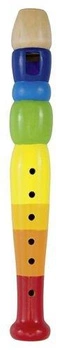 Drewniany flet dla dzieci Tęcza 61921-Goki, zabawki muzyczne