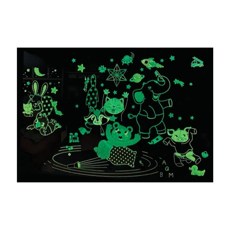 Puzzle podłogowe XXL, świecące w ciemności - Mali Bohaterowie