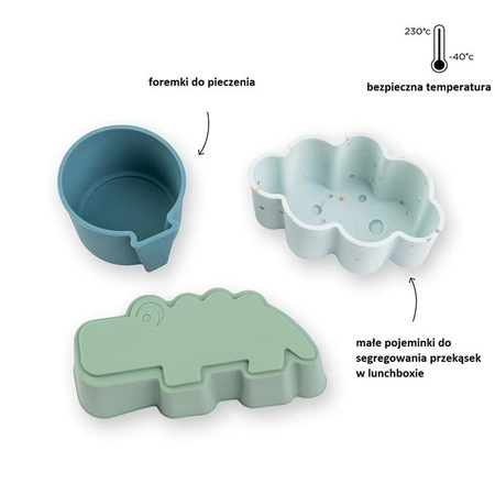 Done by Deer Foremki Silikonowe 3szt Happy Clouds Blue