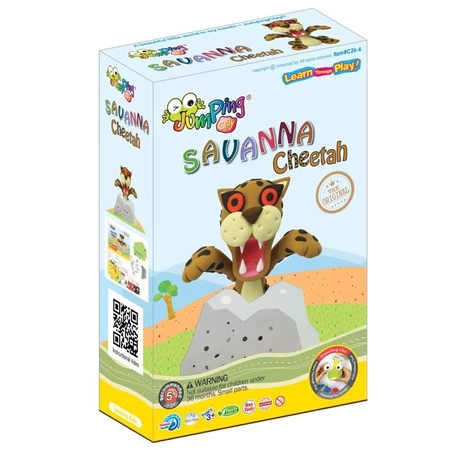 Jumping Clay | Zestaw kreatywny Sawanna - Gepard