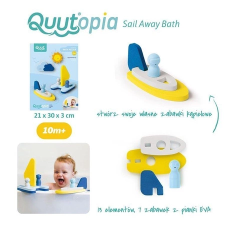 QUUT Zestaw puzzli piankowych 3D Quutopia Przygoda na wodzie